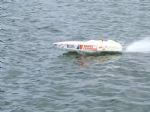 Richard Haydock's B Class winning Warhawk CMB 67 hydro.